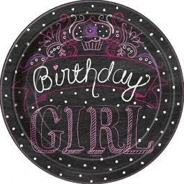 8 BDAY SWEETS 7" PLATES