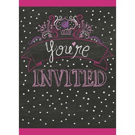 8 BIRTHDAY SWEETS INVITES