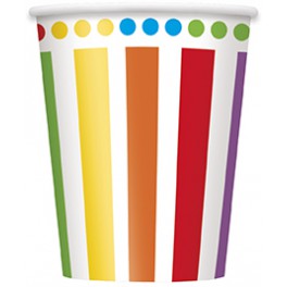 8 RAINBOW BDAY 9OZ CUP