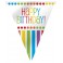 RAINBOW BDAY FLAG BNNR 12FT