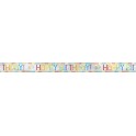 RAINBOW BDAY FOIL BNNR 12FT