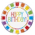 18" BULK RAINBOW BDAY FOIL BLN