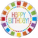 18" PKG RAINBOW BDAY FOIL BLLN
