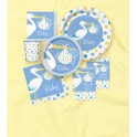 8 BABY BOY STORK 9" PLATES