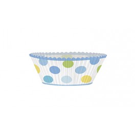 24 BBY BOY STORK CUPCAKE KIT