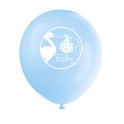 8 12" BABY BOY STORK BLLN 1S