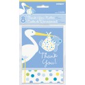 8 BBY BOY STORK THNK YOU NOTES