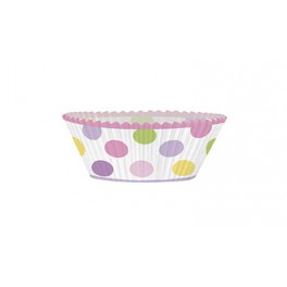 24 BBY GIRL STORK CUPCAKE KIT