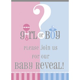 Gender Reveal invitations