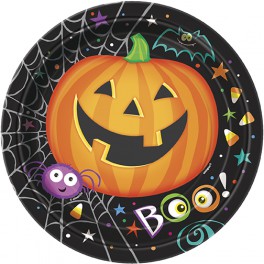 8 PUMPKIN PALS 7" PLATE