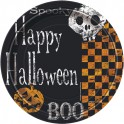 8 CHECKERED HLLWN 7" PLATE