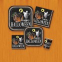 8 GHOSTLY HLLWN 9" SQR PLT