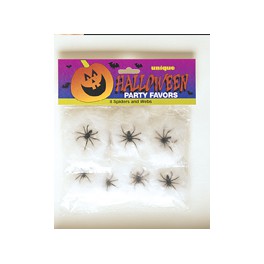 8 HLLWN SPIDERS & WEBS