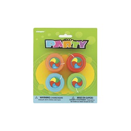 4 PLASTIC YO-YO'S