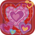 10 I HEART VALENTINE 7" SQR PL