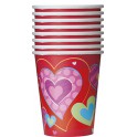 8 I HEART VALENTINE 9OZ CUP