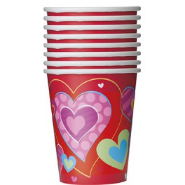 8 I HEART VALENTINE 9OZ CUP