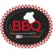 8 BACKYARD BBQ OVAL PLATE