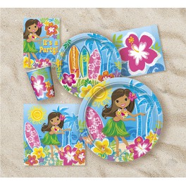 8 HULA BEACH PARTY 9" PLT