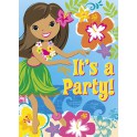 8 HULA BEACH PARTY INVITATION