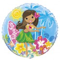 18"PKG HULA BCH PRTY FOIL BLLN