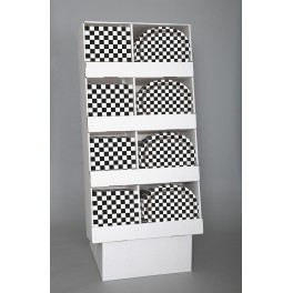 B/W CHK LD FLOOR DISP-96PC
