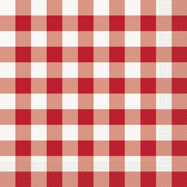 16 RED/WHITE CHECK DINNER NAP