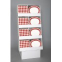 RED/WHT CHK LD FLOOR DISP-96PC