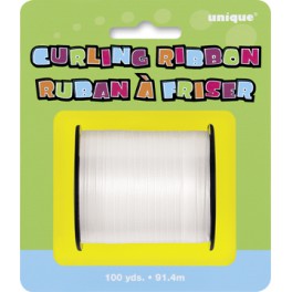 WHITE CURLING RIBBON 100 YDS