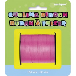 HOT PINK CURLING RIBBN 100 YDS