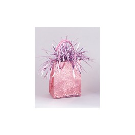 MINI GIFTBG BLN WT- PASTL PINK
