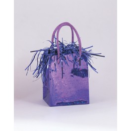 MINI GIFTBG BLN WT-DEEP PURPLE
