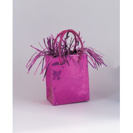 MINI GIFTBG BLN WT-HOT PINK
