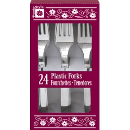 24 SILVER FORKS - BOX PZ