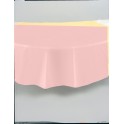 PASTL PINK RND TABLCOVR 84 IN