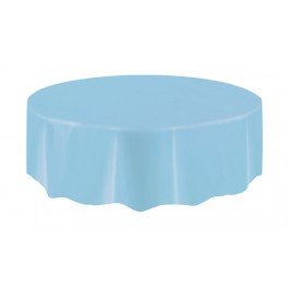 BBY BLUE RND TABLCVR 84 IN DIA