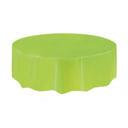 LIME GRN RND TABLCVR 84 IN DIA