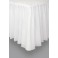 WHITE TABLESKIRT 29" x 14FT