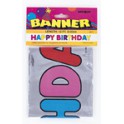 FOIL HAPPY BDAY BANNR 12FT
