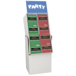 RED/GREEN TABLECOVR DISP-144PC