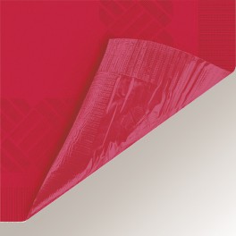 RED PAPER-POLY TBLCVR 54X108