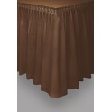 BROWN TABLESKIRT 29"X14FT