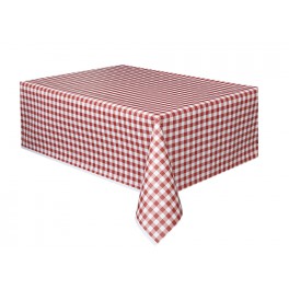 RED GINGHAM PATTERN TC 54X108"
