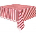 RED STRIPE TBLCVR 54"X108"