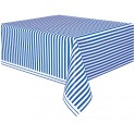 RYL BLU STRIPE TBLCVR 54"X108"