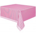 HT PNK STRIPE TBLCVR 54"X108"