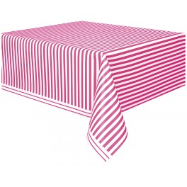 HT PNK STRIPE TBLCVR 54"X108"