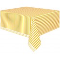 YELLOW STRIPE TBLCVR 54"X108"