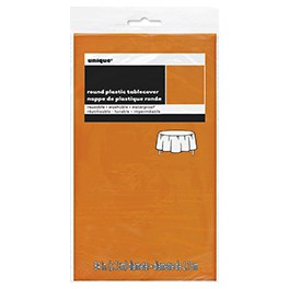 ORANGE ROUND 84" TABLECVR-SPKG