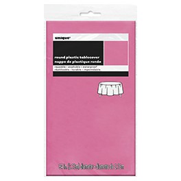 HOT PINK RND 84" TABLECVR-SPKG